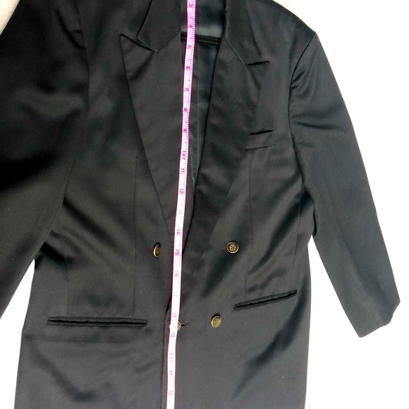 Men’s Double Breast Buttons Black Coat🧥 - Picture 7 of 8